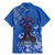 African Women Family Matching Mermaid Dress and Hawaiian Shirt Black Beautiful Brave and Bressed - Blue Color - Wonder Print Shop