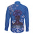 African Women Family Matching Mermaid Dress and Hawaiian Shirt Black Beautiful Brave and Bressed - Blue Color - Wonder Print Shop