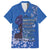 African Women Family Matching Summer Maxi Dress and Hawaiian Shirt Black Beautiful Brave and Bressed - Blue Color - Wonder Print Shop