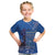 African Women Kid T Shirt Black Beautiful Brave and Bressed - Blue Color - Wonder Print Shop
