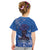 African Women Kid T Shirt Black Beautiful Brave and Bressed - Blue Color - Wonder Print Shop