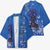 African Women Kimono Black Beautiful Brave and Bressed - Blue Color - Wonder Print Shop