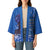 African Women Kimono Black Beautiful Brave and Bressed - Blue Color - Wonder Print Shop