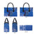 African Women Leather Bag Black Beautiful Brave and Bressed - Blue Color - Wonder Print Shop