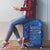 African Women Luggage Cover Black Beautiful Brave and Bressed - Blue Color - Wonder Print Shop