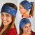 African Women Neck Gaiter Black Beautiful Brave and Bressed - Blue Color - Wonder Print Shop