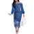 African Women Off The Shoulder Long Sleeve Dress Black Beautiful Brave and Bressed - Blue Color - Wonder Print Shop