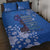 African Women Quilt Bed Set Black Beautiful Brave and Bressed - Blue Color - Wonder Print Shop