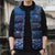 African Women Sleeveless Puffer Jacket Black Beautiful Brave and Bressed - Blue Color - Wonder Print Shop