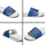 African Women Slide Sandals Black Beautiful Brave and Bressed - Blue Color - Wonder Print Shop