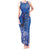 African Women Tank Maxi Dress Black Beautiful Brave and Bressed - Blue Color - Wonder Print Shop