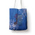 African Women Tote Bag Black Beautiful Brave and Bressed - Blue Color - Wonder Print Shop