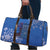 African Women Travel Bag Black Beautiful Brave and Bressed - Blue Color - Wonder Print Shop