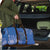 African Women Travel Bag Black Beautiful Brave and Bressed - Blue Color - Wonder Print Shop