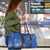 African Women Travel Bag Black Beautiful Brave and Bressed - Blue Color - Wonder Print Shop