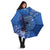 African Women Umbrella Black Beautiful Brave and Bressed - Blue Color - Wonder Print Shop