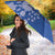 African Women Umbrella Black Beautiful Brave and Bressed - Blue Color - Wonder Print Shop
