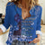 African Women Women Casual Shirt Black Beautiful Brave and Bressed - Blue Color - Wonder Print Shop