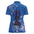 African Women Women Polo Shirt Black Beautiful Brave and Bressed - Blue Color - Wonder Print Shop