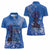 African Women Women Polo Shirt Black Beautiful Brave and Bressed - Blue Color - Wonder Print Shop