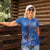 African Women Women Polo Shirt Black Beautiful Brave and Bressed - Blue Color - Wonder Print Shop