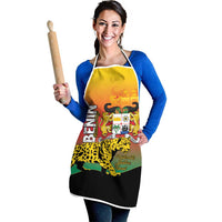 Benin National Day Apron Leopard With Coat Of Arms - Wonder Print Shop