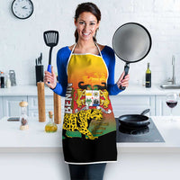 Benin National Day Apron Leopard With Coat Of Arms - Wonder Print Shop