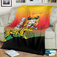 Benin National Day Blanket Leopard With Coat Of Arms - Wonder Print Shop