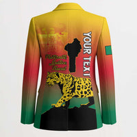 Personalized Benin National Day Blazer Leopard With Coat Of Arms - Wonder Print Shop