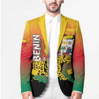 Personalized Benin National Day Blazer Leopard With Coat Of Arms - Wonder Print Shop