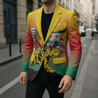 Personalized Benin National Day Blazer Leopard With Coat Of Arms - Wonder Print Shop
