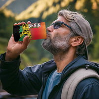 Personalized Benin National Day 4 in 1 Can Cooler Tumbler Leopard With Coat Of Arms - Wonder Print Shop