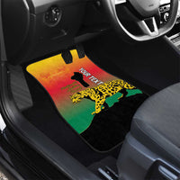 Benin National Day Car Mats Leopard With Coat Of Arms - Wonder Print Shop
