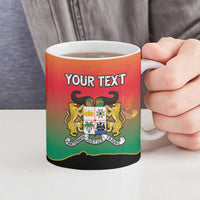 Personalized Benin National Day Ceramic Mug Leopard With Coat Of Arms - Wonder Print Shop