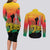 Personalized Benin National Day Couples Matching Long Sleeve Bodycon Dress and Long Sleeve Button Shirt Leopard With Coat Of Arms - Wonder Print Shop