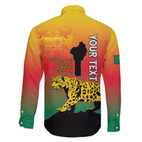 Personalized Benin National Day Family Matching Mermaid Dress and Hawaiian Shirt Leopard With Coat Of Arms - Wonder Print Shop