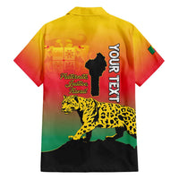 Personalized Benin National Day Family Matching Short Sleeve Bodycon Dress and Hawaiian Shirt Leopard With Coat Of Arms - Wonder Print Shop