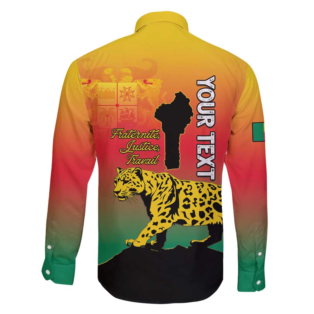 Personalized Benin National Day Family Matching Summer Maxi Dress and Hawaiian Shirt Leopard With Coat Of Arms - Wonder Print Shop