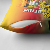 Benin National Day Pillow Cover Leopard With Coat Of Arms - Wonder Print Shop