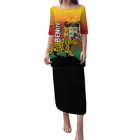 Personalized Benin National Day Puletasi Leopard With Coat Of Arms - Wonder Print Shop