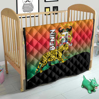 Benin National Day Quilt Leopard With Coat Of Arms - Wonder Print Shop