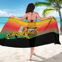 Benin National Day Sarong Leopard With Coat Of Arms - Wonder Print Shop