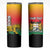 Personalized Benin National Day Skinny Tumbler Leopard With Coat Of Arms - Wonder Print Shop