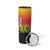 Personalized Benin National Day Skinny Tumbler Leopard With Coat Of Arms - Wonder Print Shop