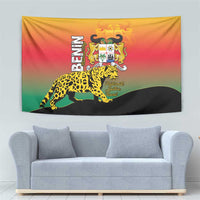 Benin National Day Tapestry Leopard With Coat Of Arms - Wonder Print Shop
