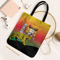 Benin National Day Tote Bag Leopard With Coat Of Arms - Wonder Print Shop