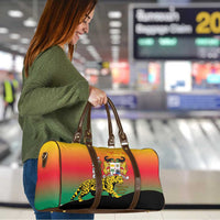Benin National Day Travel Bag Leopard With Coat Of Arms - Wonder Print Shop