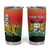 Personalized Benin National Day Tumbler Cup Leopard With Coat Of Arms - Wonder Print Shop