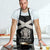 Jamaica Apron Coat Of Arms With Rastafarian Lion Silver Color - Wonder Print Shop