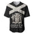 Personalized Jamaica Baseball Jersey Coat Of Arms With Rastafarian Lion Silver Color - Wonder Print Shop